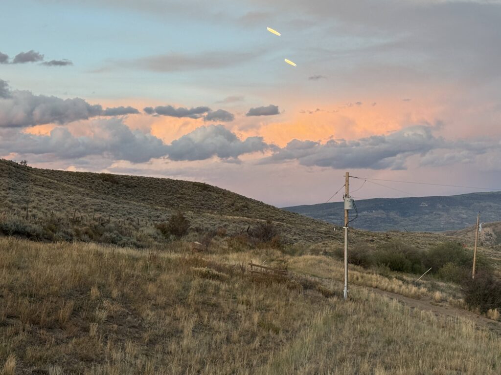 Sunrise view from the Lodge. 