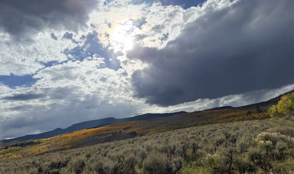 Stormy view from Fish & Cross Ranch